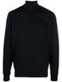 half-zip wool jumper